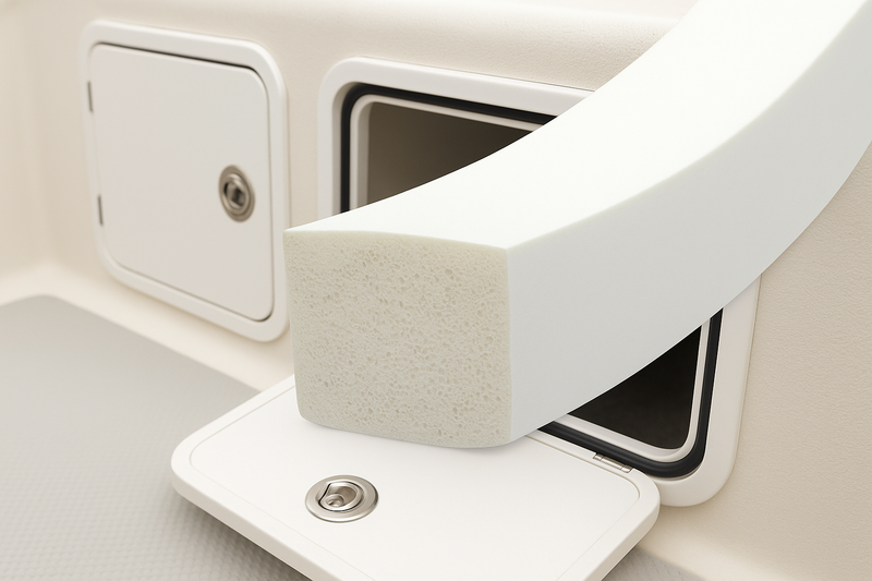 High-Performance Expanded Silicone Strip White 40mmx20mm Extreme Temperature Resistant Per Metre