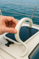 White Silicone Sponge Sealing Strip 25mmx25mm Sold Per Metre Ideal For Boats, Cabinets, Enclosures