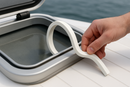 White Silicone Sponge Sealing Strip 25mmx25mm Sold Per Metre Ideal For Boats, Cabinets, Enclosures