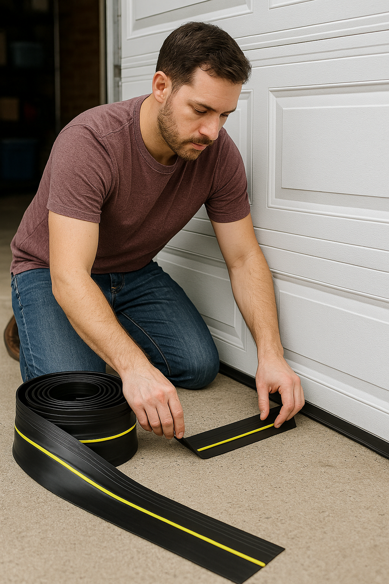 Premium EPDM Rubber Garage Door Threshold Seal Draught Excluder Strip for Clean, Dry & Energy-Efficient Garages