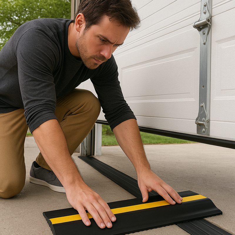 Universal Garage Door Threshold Seal 3m High-Performance Rubber Strip for Rain, Dust & Pest Protection