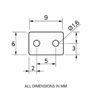 Neoprene Seal Strip 9mm x 6mm Watertight & UV Resistant – Per Metre