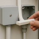 White Expanded Silicone Strip 50mmx6mm – Watertight Seal High Temp - Per Metre