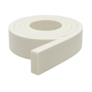 Waterproof White Silicone Strip 30mmx20mm Soft Sponge Skinned 4 Sides Sold by the Metre
