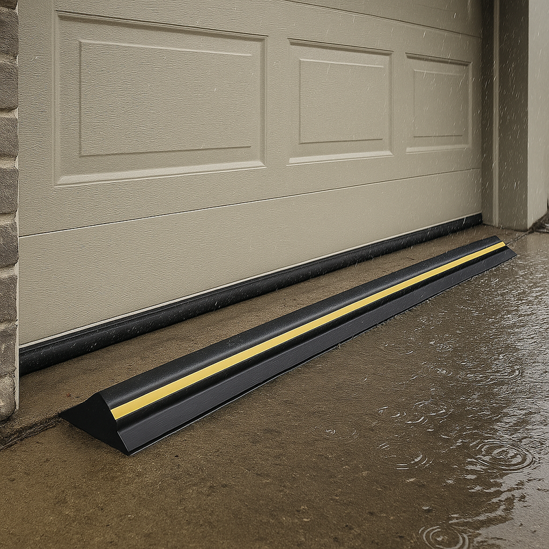Heavy-Duty Garage Door Seal Threshold Weatherproof EPDM Rubber Draught Excluder for Clean, Dry, Energy-Efficient Garages