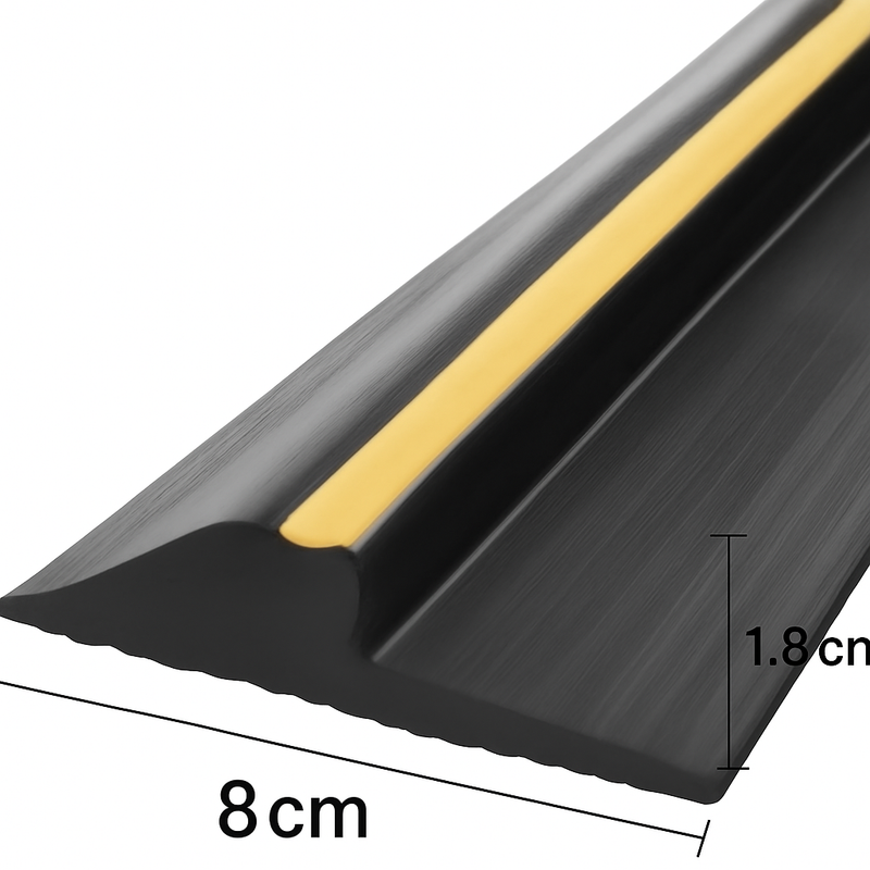Heavy-Duty Garage Door Seal Threshold Weatherproof EPDM Rubber Draught Excluder for Clean, Dry, Energy-Efficient Garages