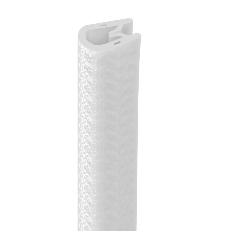 Durable White Self-Grip Rubber Edge Trim for 1.5mm to 3mm Panels