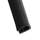 Black Self-Grip Rubber Edge Trim for 3mm to 5mm Panels – Per Metre