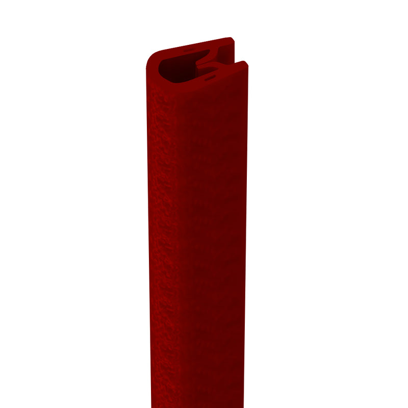 Flexible Red PVC Edge Trim with Metal Spine – Fits 1.5mm to 3mm Edges