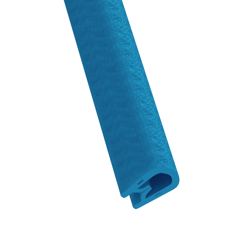 Flexible Blue Self Grip Trim for Panel Edges – 13.6mm High, 9.3mm Wide