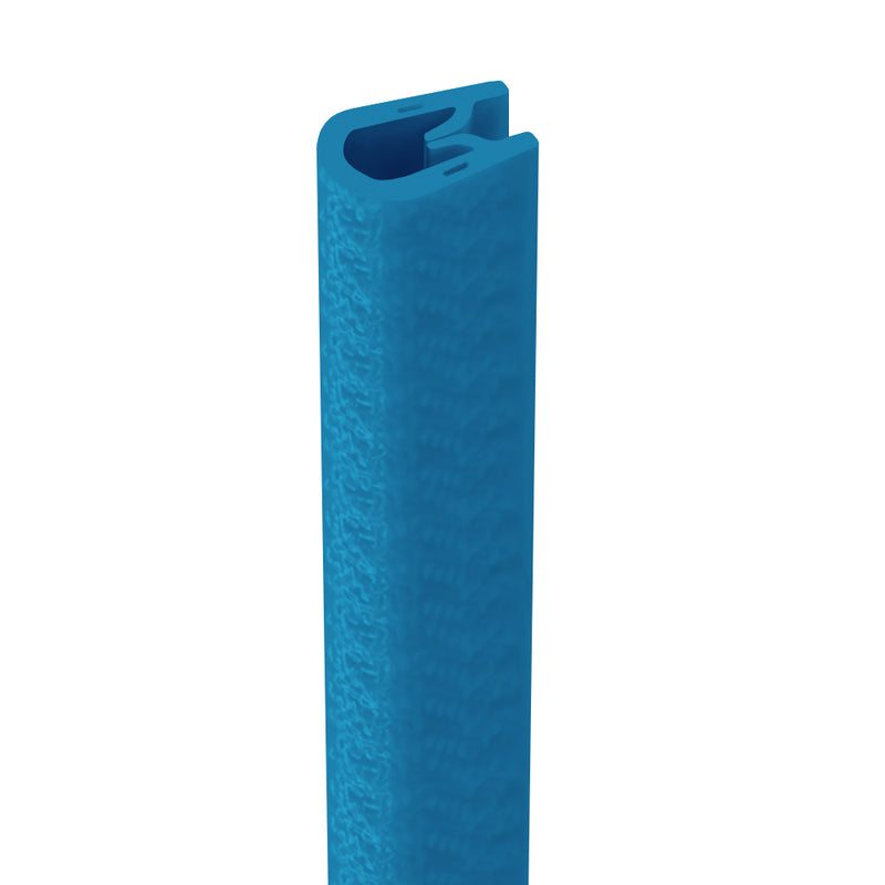 Flexible Blue Self Grip Trim for Panel Edges – 13.6mm High, 9.3mm Wide