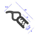 Watertight Self-Grip Rubber Seal – 12.3mm Bulb for Secure Fit