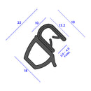 High-Quality Self-Grip Side Seal with Sponge Bulb – Fits 2mm-4mm Panels