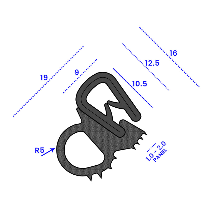 High-Quality Self-Gripping Side Seal for Watertight Protection on 1mm to 2mm Panels