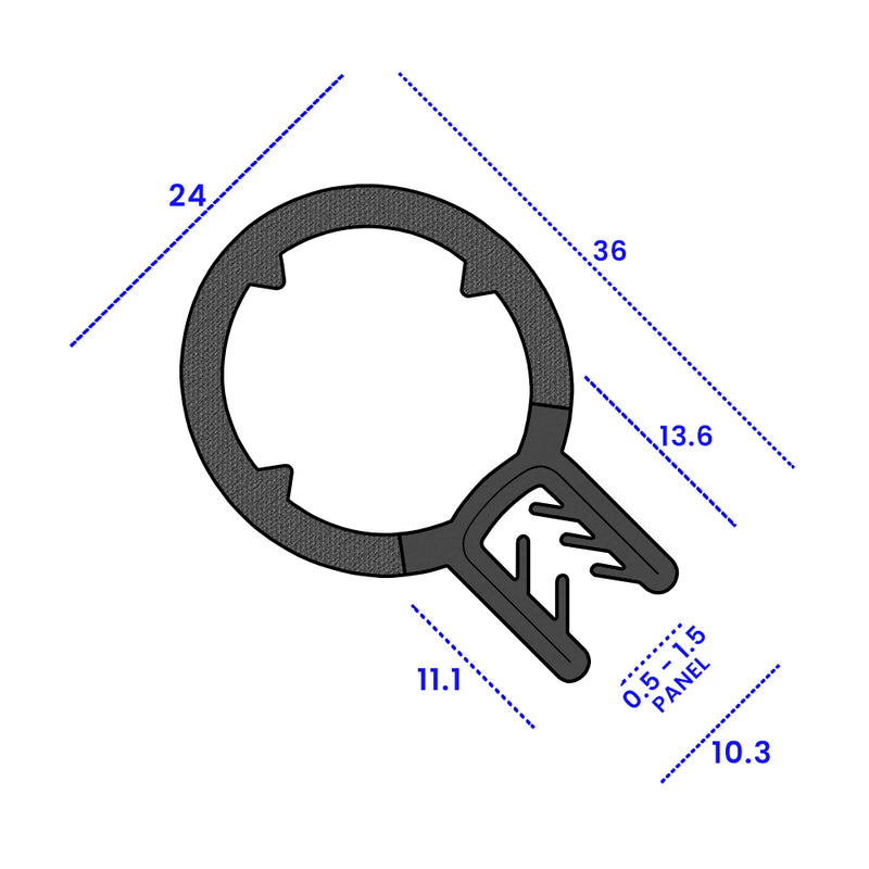 Self Grip Top Seal: Reliable Watertight Seal for Panels with 0.5mm to 1.5mm Thickness