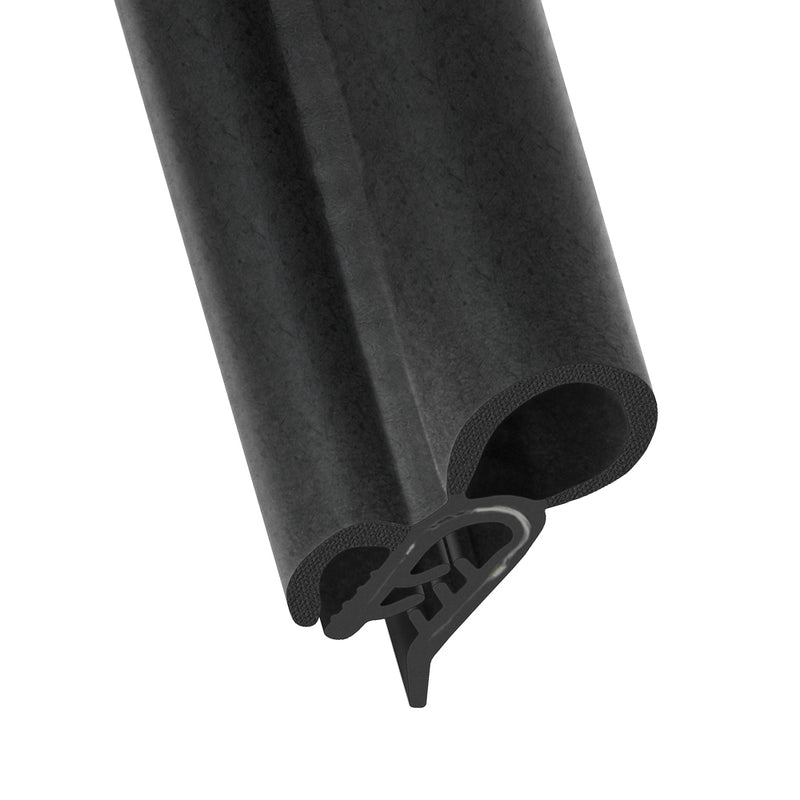 Heavy-Duty Edge Trim with Bulb Seal EPDM 15mm Diameter