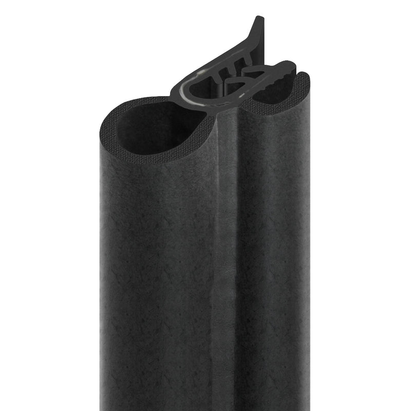 Heavy-Duty Edge Trim with Bulb Seal EPDM 15mm Diameter