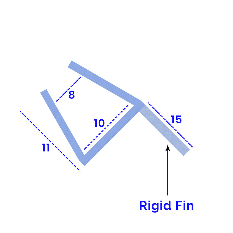 Premium Rigid Fin Shower Seal – Fits 8, 9, and 10mm Straight Glass