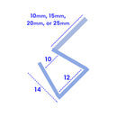 Universal Clear Shower Seal with Soft Fin for Straight Glass Panels