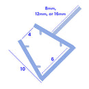 Premium PVC Shower Screen Seal No Adhesive Required