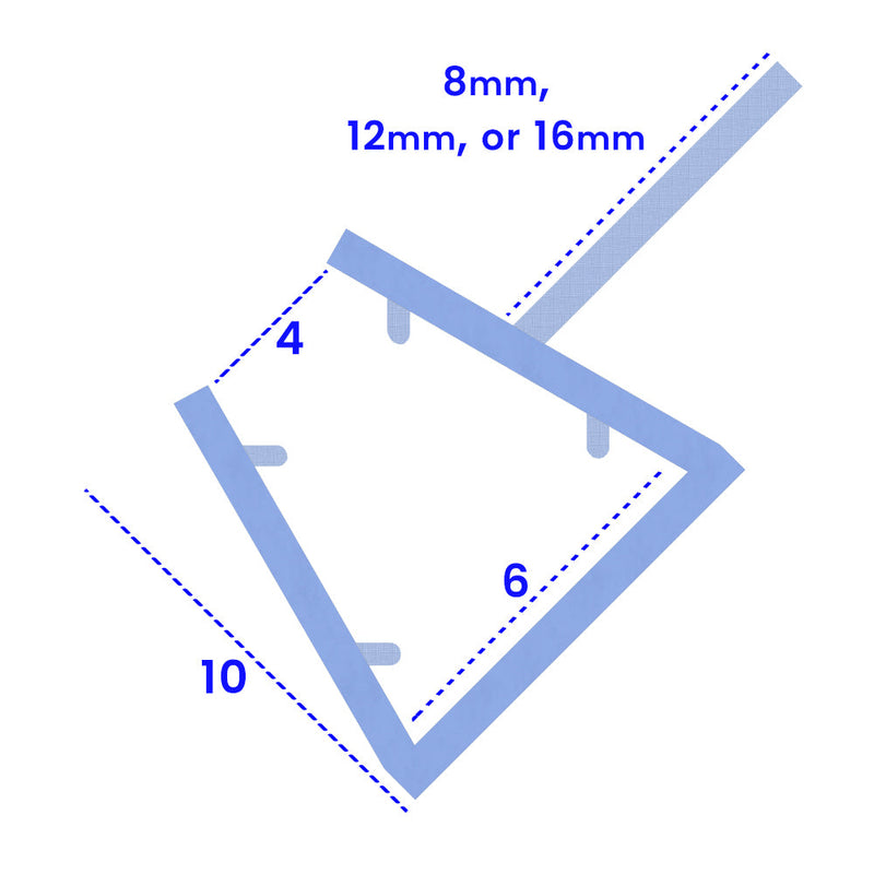 Premium PVC Shower Screen Seal No Adhesive Required