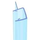 Clear Shower Seal for 4-6mm Glass – Soft Side Fin, 2000mm Length