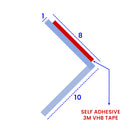 Premium Clear Shower Seal for Glass, Tiles &amp; More – 3M VHB Tape Included