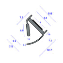 Professional Glass Door Seal Perfect Fit & Easy Installation - 3m Length