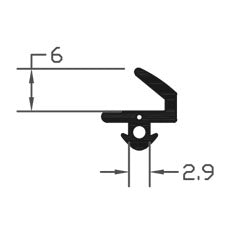 Professional Black TPE Flipper Gasket Seal For Domestic Use - 175m