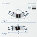 High Quality Magnetic Shower Seal for 4-6mm Glass (Pair)