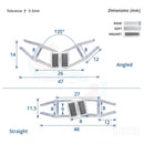 Magnetic Shower Screen Seal for 8mm Glass (Pair, 2000mm or 2500mm)