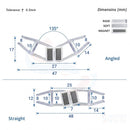 Magnetic Shower Screen Seal for 8-10mm Glass (Pair)