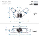 Magnetic Shower Screen Seal for 4-6mm Glass (Pair)