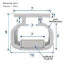 Magnetic Shower Screen Seal in Soft PVC for Easy Installation (Pair, 2000mm)