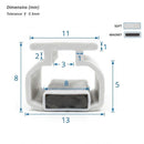 Magnetic Shower Screen Seal 2000mm for Quadrant Enclosures (Pair)