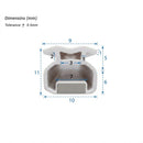 Magnetic Shower Screen Seal in Soft PVC for Quadrant Enclosures (Length 2000mm)