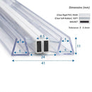 Magnetic Shower Screen Seal for 4-6mm Glass (Pair, 2000mm)