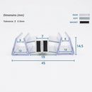 Magnetic Shower Screen Seal for 8-10mm Glass (Pair, 2000mm)
