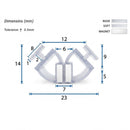 Magnetic White Shower Screen Seal 8mm for Quadrant Enclosures (Pair of 2000mm)