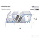 Magnetic Shower Screen Seal for 4-6mm Glass (Pair, 2000mm)