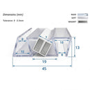 Magnetic Shower Screen Seal for 8-10mm Glass (Pair, 2000mm)