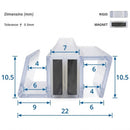Magnetic Shower Screen Seal for 4-6mm Glass (Pair, 2000mm Length)