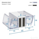 Magnetic Shower Screen Seal for 8-10mm Glass (Pair, 2000mm)