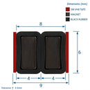 Magnetic Shower Screen Seal for Easy Installation (Pair, 2000mm)