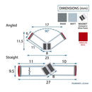 Magnetic Shower Screen Seal for Easy Installation (Pair, 2000mm)