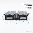 Soft PVC Magnetic Shower Seal 2000mm for Shower Doors