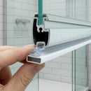 Magnetic Grey Shower Screen Seal 2000mm for Easy Installation