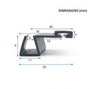 High-Quality Magnetic Shower Screen Seal for Easy Installation (Length 2000mm)