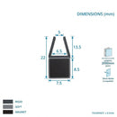 Magnetic Shower Screen Seal 2000mm for Bathroom Enclosures