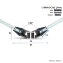 Magnetic Shower Screen Seal for 6-8mm Glass (Pair)